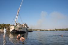 swimming in the nile