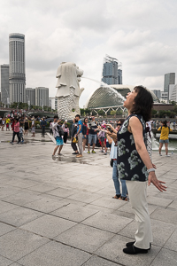 Singapore has strict laws -- for instance, you must do this when you see Merlion.